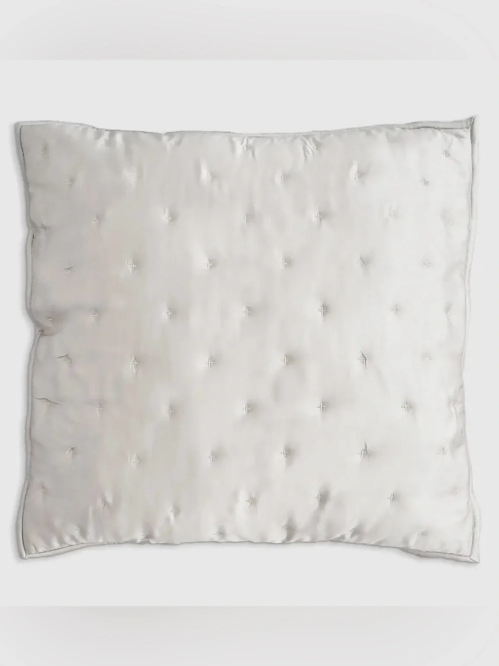 NEW Quince Bamboo Dream Quilted Euro Sham, 26 X 26 (White)
